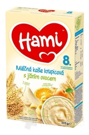 Hami-Milchgrießbrei mit Südfrüchten