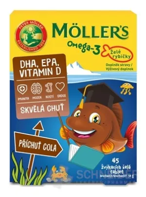 Möller's Omega-3 Jelly Fish Cola 45 Tabletten.
