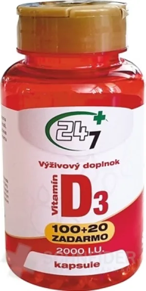 24/7 Plus Vitamin D3, 2000 IE