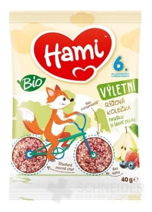 Hami BIO Reisbällchen Birne und Waldfrüchte