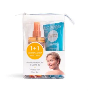 Bioderma Photoderm BRONZE Trockenöl LSF 30 200 ml + After Sun Milch nach dem Bräunen 200 ml