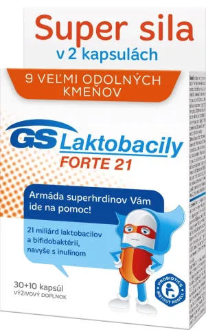 GS Lactobacily Forte 21 30+10 cps. 2017