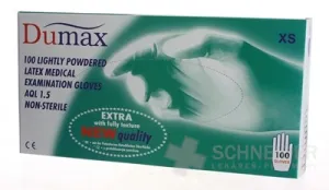 DUMAX HANDSCHUHE Latexuntersuchung
