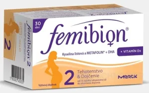 Femibion ​​​​2 Kys. Blatt und METAFOLIN+DHA+Vit.D3