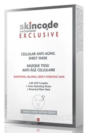 SKINCODE EXKLUSIVE Zelluläre Anti-Aging-Blattmaske