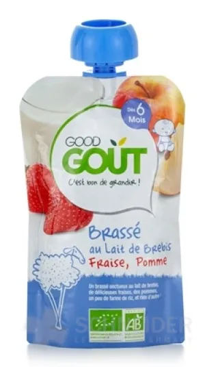 Good Gout BIO Schafjoghurt Apfel mit Erdbeere