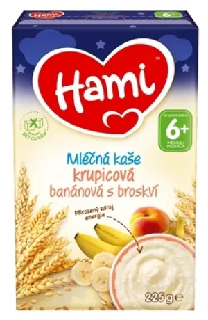 Hami-Milchbrei, Grießbanane mit Pfirsich