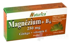 Naturica MAGNESIUM 250 mg+B6+Ginkgo+Vitamin E