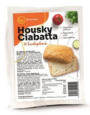 Viele Ciabatta-Gebäck