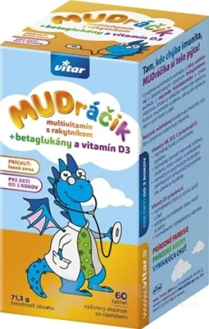 VITAR MUDráčik Multivitamin mit Sanddorn