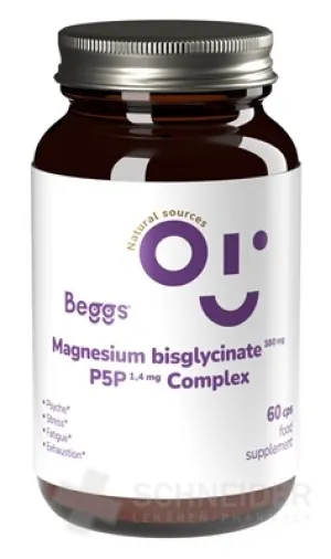 Beggs MAGNESIUM 380 mg + P5P KOMPLEX 1,4 mg