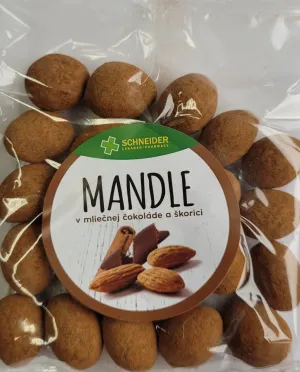 Mandeln in Vollmilchschokolade und Zimt