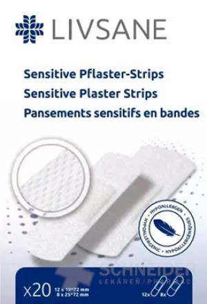 LIVSANE Pflaster für empfindliche Hautstreifen