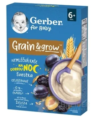 Gerber für Babys, milchfreier PUSH-Weizen-Hafer