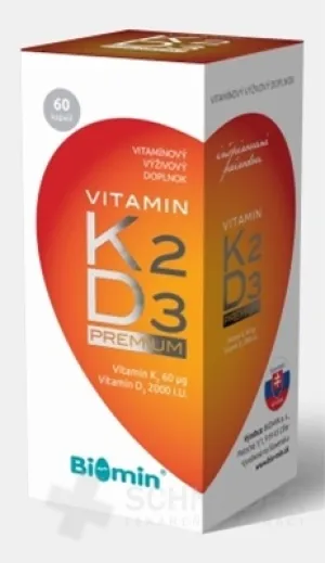 BIOMIN VITAMIN K2 D3 PREMIUM 2000 IE