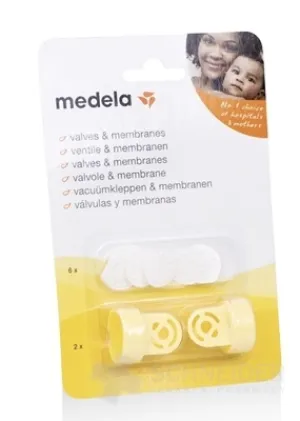 MEDELA 2 Ventile inkl. 6 weiße Membranen