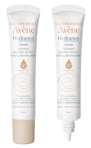 Avene Hydrance Optimale Light feuchtigkeitsspendende, vereinheitlichende Creme LSF 30, 40 ml