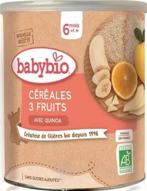 BabyBio Milchfreies PORUSH 3 Obstsorten