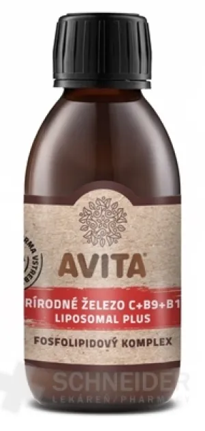 AVITA NATURAL IRON C+B9+B12 LIPOSOMAL PLUS