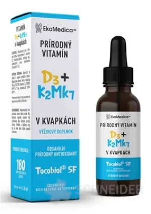EkoMedica SK Natürliches Vitamin D3+K2Mk7