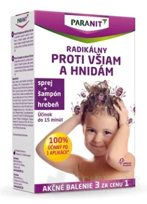 Paranit-Spray 100 ml + Kamm + kostenloses Shampoo