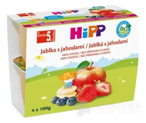 HiPP Beilage BIO 100 % Fruchtäpfel mit Erdbeeren