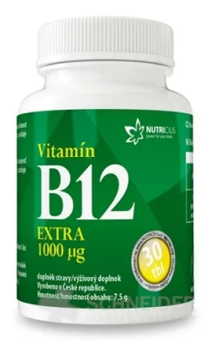 NUTRICIUS Vitamin B12 EXTRA 1000 μg
