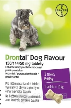 Drontal Hundegeschmack 150/144/50 mg Tabletten
