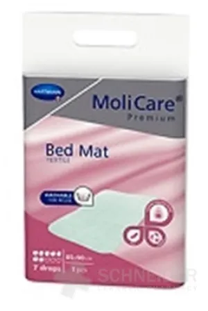 MoliCare Premium Bettmatte Textil 7 Tropfen 85x90cm