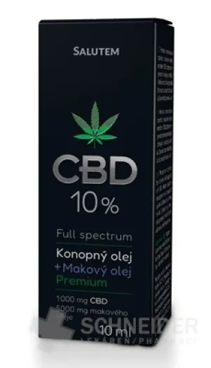 CBD 10 % Hanföl+Mohnöl Premium SALUTEM