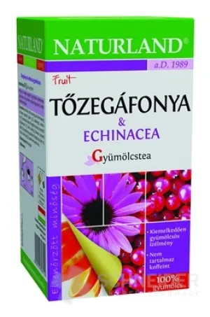 NATURLAND-TEE MIT ANKUNFT. CRANBERRY UND ECHINACEI