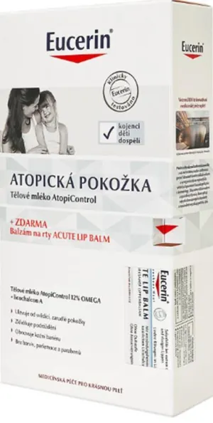 Eucerin Atopicontrol Körperlotion 250 ml + Acute Lip Lippenbalsam 10 ml