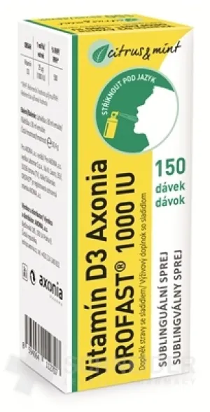 Vitamin D3 Axonia OROFAST 1000 IE
