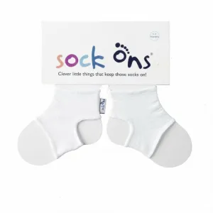 Sock Ons Überzüge für Kindersocken, Weiß – Größe 0–6 Monate