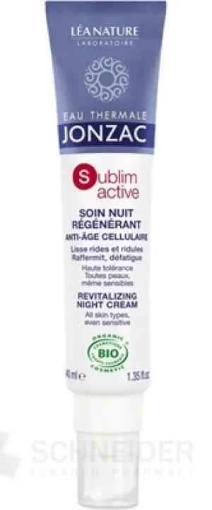 JONZAC Sublimative NACHT REGENERATIONSCREME BIO
