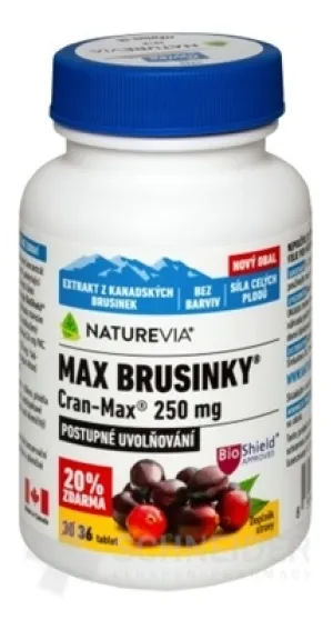 SWISS NATUREVIA MAX BRUSNICE Cran-Max 250 mg