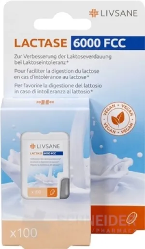 LIVSANE Laktasetabletten 6000 FCC