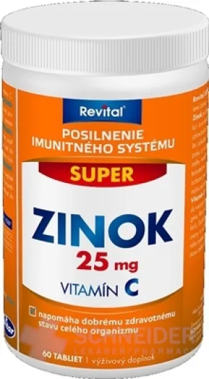 Revital SUPER ZINK 25 MG + VITAMIN C