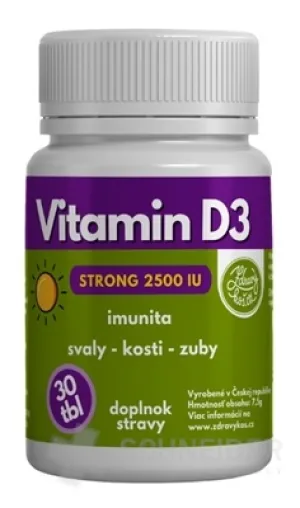MEDIZINISCHES Vitamin D3 Stark 2500 IE