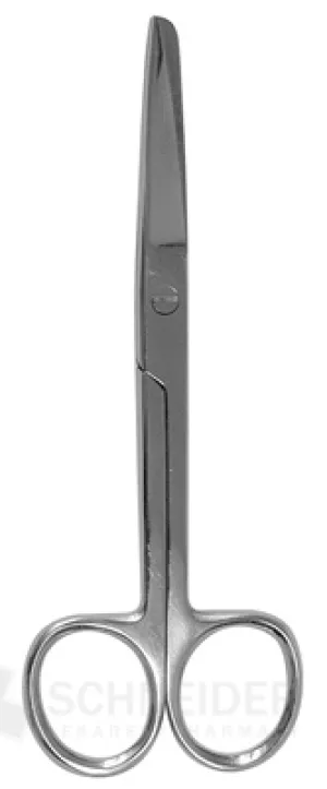 CHIRURGISCHE SCHERE GERADE SPITZE STUMPF 18 cm