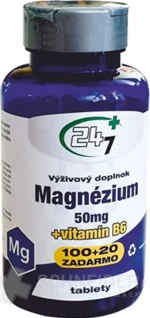 24/7 Plus Magnesium 50 mg + Vitamin B6