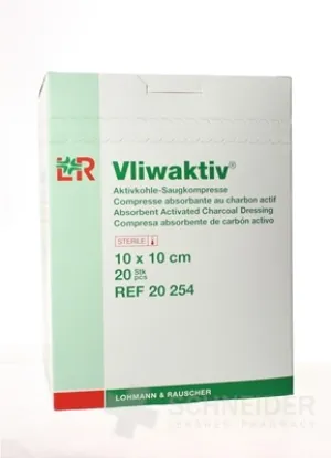 VLIWAKTIV KOMPRESSEN MIT AKTIVKOHLE 10x10cm