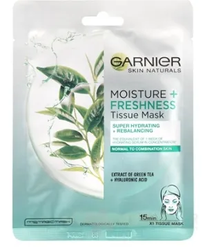 GARNIER Hautmaske FRISCHE Grüner Tee