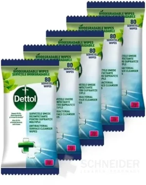 Antibakterielle Tücher von Dettol für Oberflächen