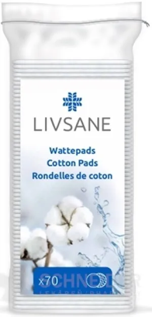 LIVSANE Kosmetiktampons aus Baumwolle
