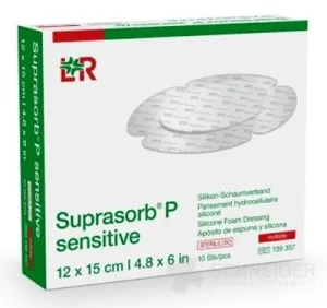 SUPRASORB P SENSITIVE Silikonschaumbinde, Multisite, (12x15 cm) 1x10 Stk