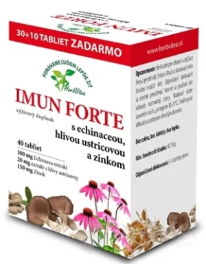 HerbVitea IMUN FORTE mit Echinacea, Pilzen und Zink
