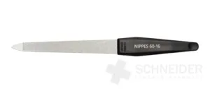 Nippes Feile Saphir spitz schwarz 16 cm, 1Stk