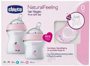 CHICCO Set Geschenk Natural Feeling + Luftschnuller