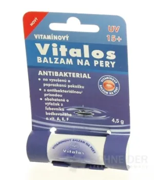VITALOS Balzam na pery antibakteriell LSF 15